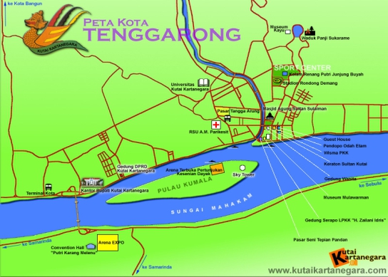 Peta lokasi Grand Elty Singgasana di Tenggarong